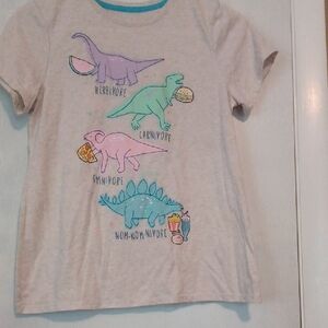 Wonder Nation Dinosaur Snack Time Tee - Cream